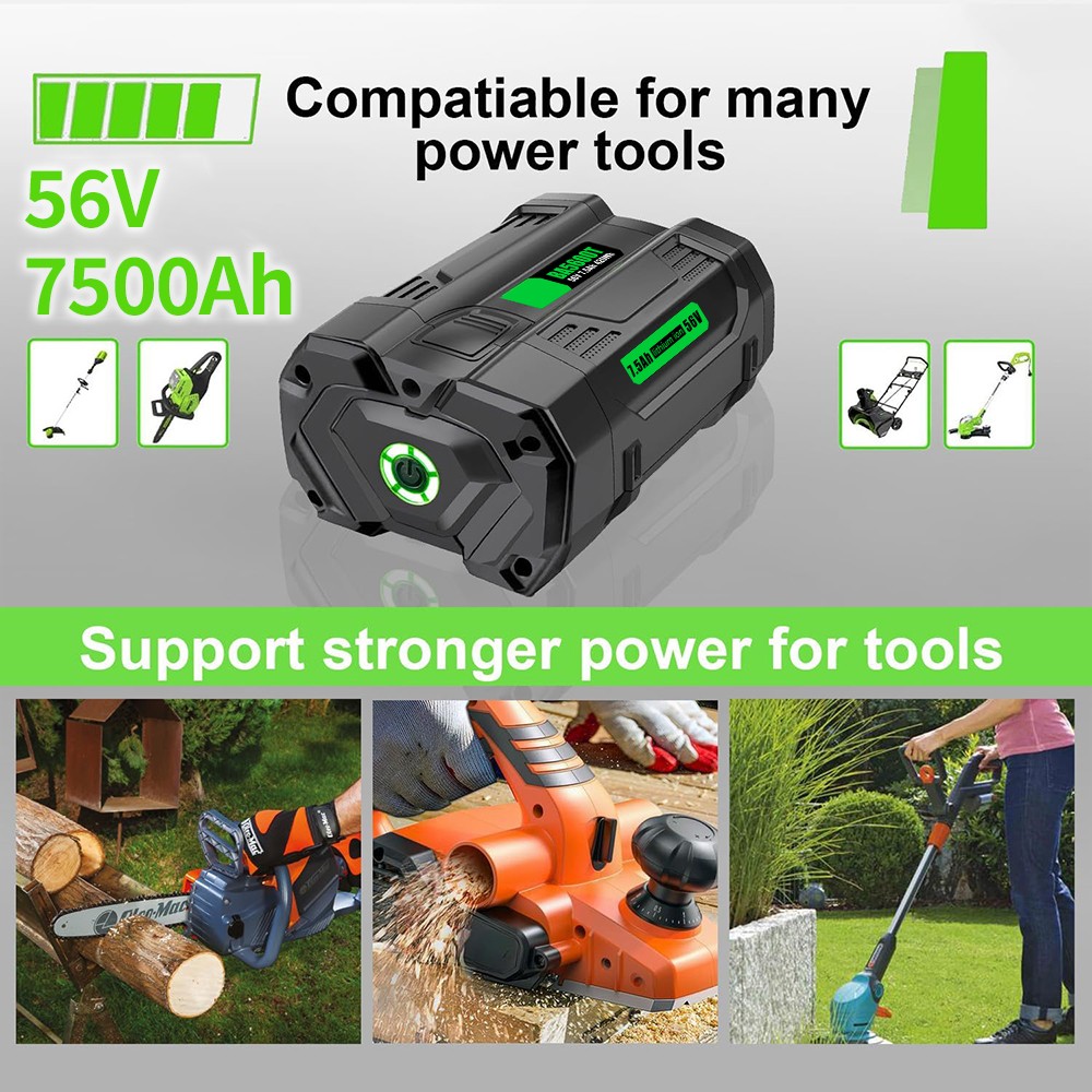 56V Battery 5 Ah For EGO POWER 56volt BA1400T BA4200 BA2800 Replacement Battery
