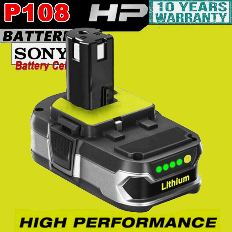 NEW 3.6Ah For RYOBI P108 18V Plus High Capacity Battery 18 Volt Lithium-Ion