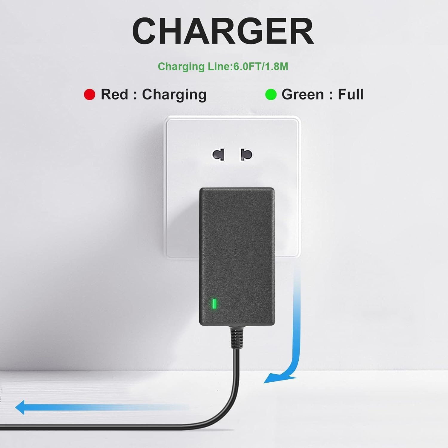 for Aiper Seagull SE Charger 12.6V Pool Vacuum AC DC Adapter Power Cord…