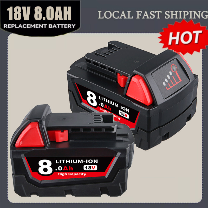 9.0Ah For Milwaukee 18V M18 Lithium XC 5.5Ah Extended Capacity Battery