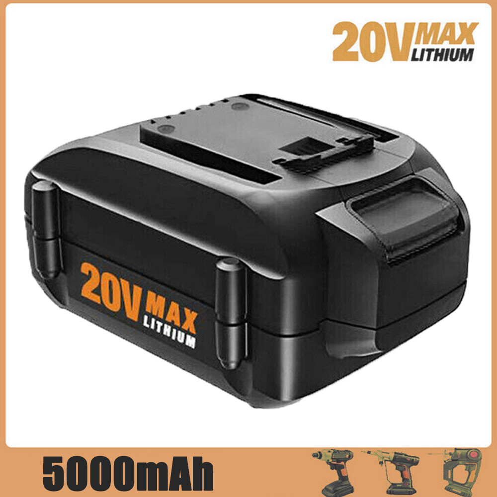 5.0AH 20V Max For WORX Lithium Power Tool Battery WA3520 WA3575 WA3525 WA3578 US