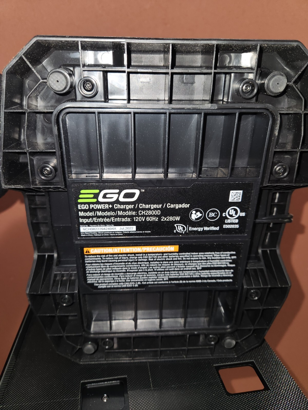 EGO Power+ CH2800D 56-Volt 280W Dual Port Battery Charger,old But Not Used, Just