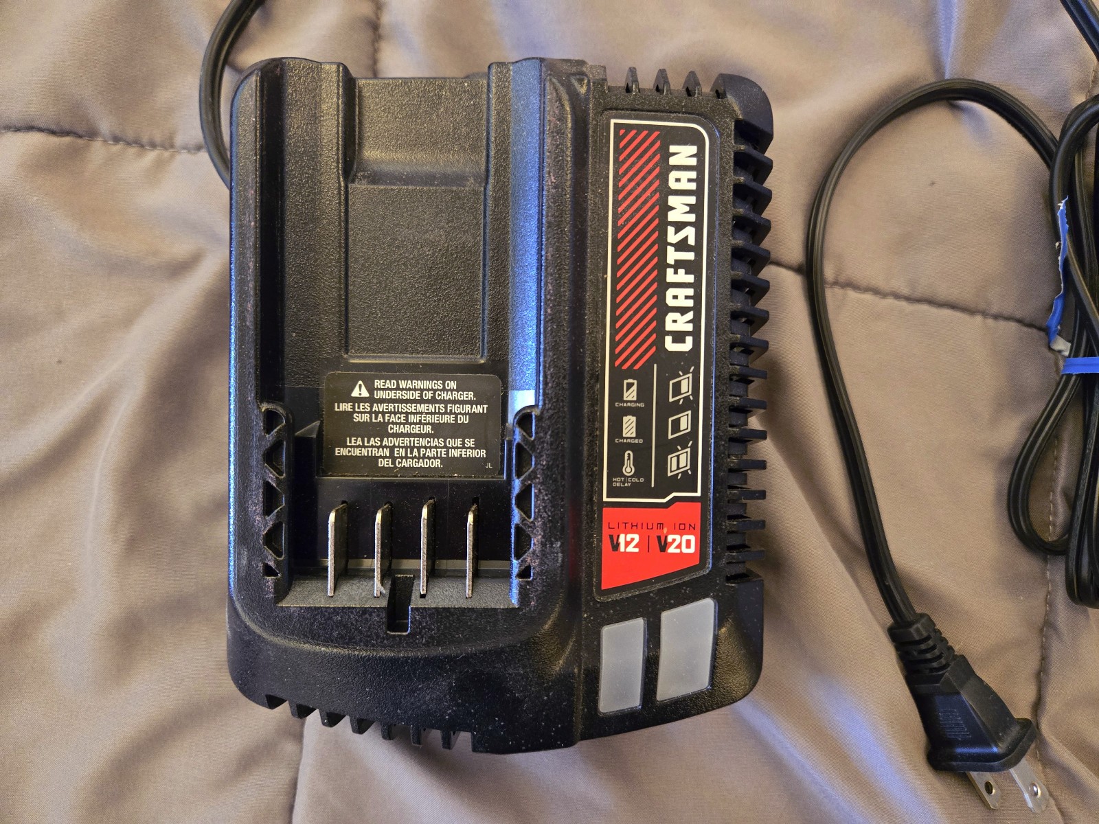 Craftsman CMCB102 Type 1 V12-V20 Lithium-Ion Battery Charger OEM Tested