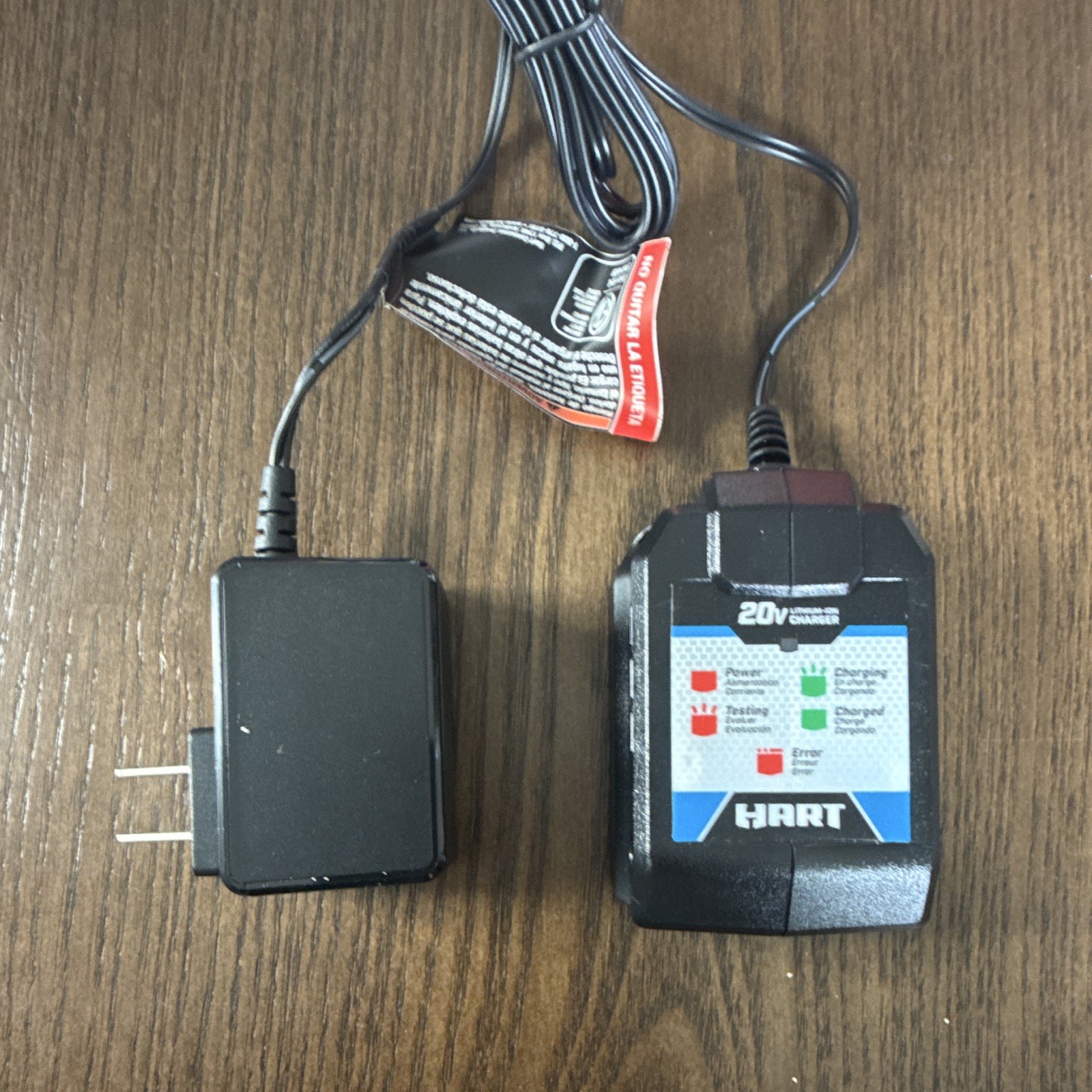 HART 20V Battery Charger CGH002 w/ AC Power Adapter Black