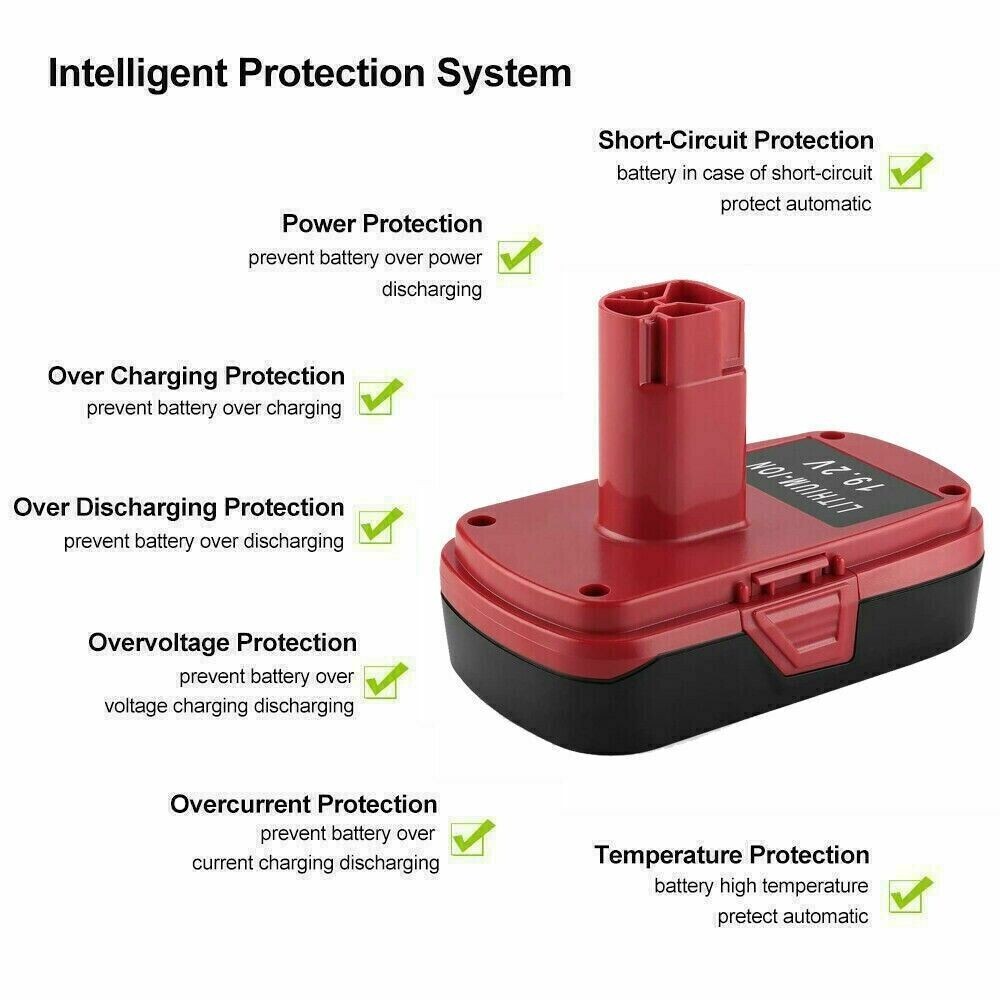 19.2 Volt For Craftsman C3 3.0Ah Lithium-Ion XCP Battery/Charger 11375 130279005