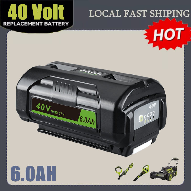 1-4PCS For Ryobi 40Volt 6.0Ah Battery High Capacity Lithium ion OP4050 OP40602