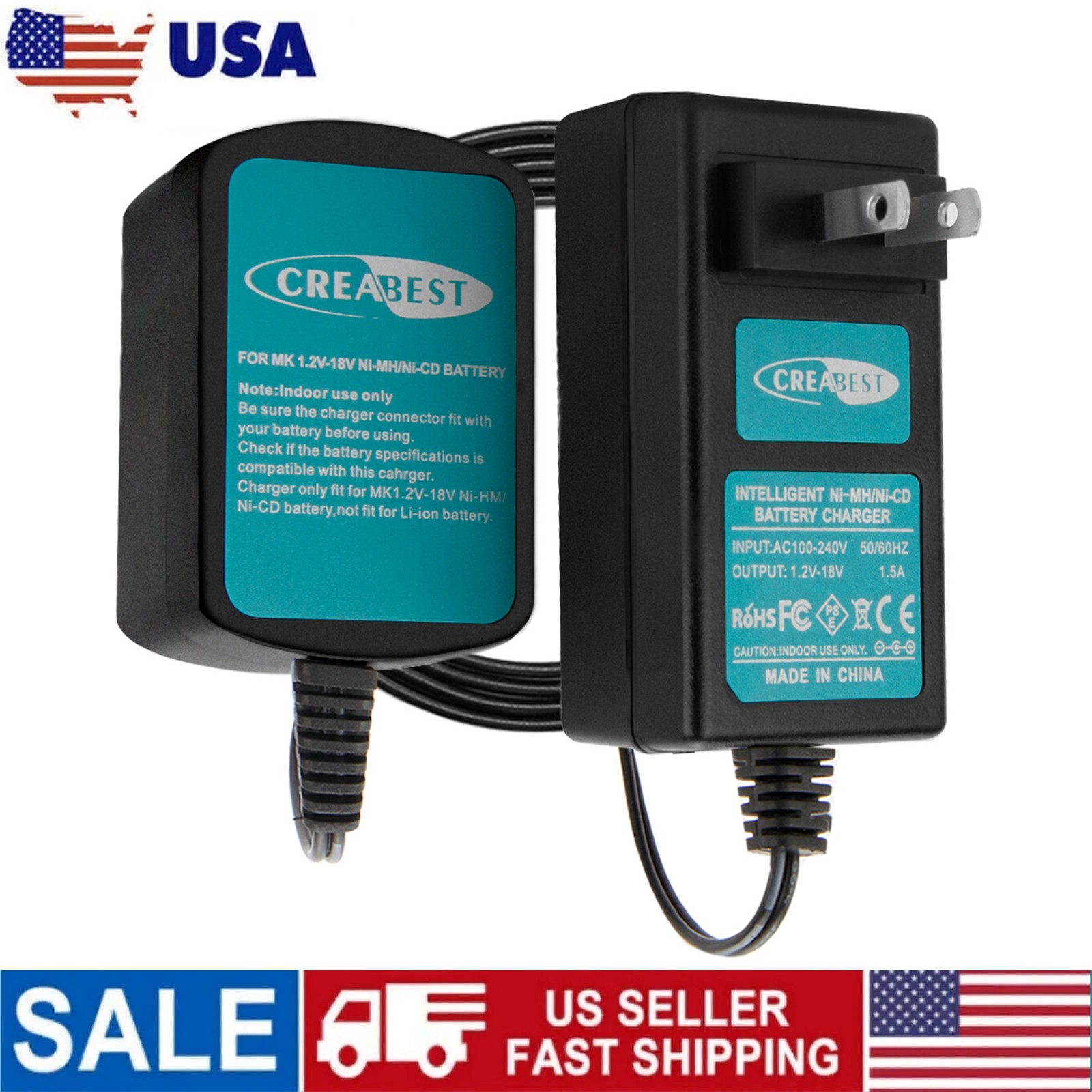 7.2V-18V Ni-MH/CD Battery Charger for Makita PA18 1822 1833 1834,1220 1222 PA12