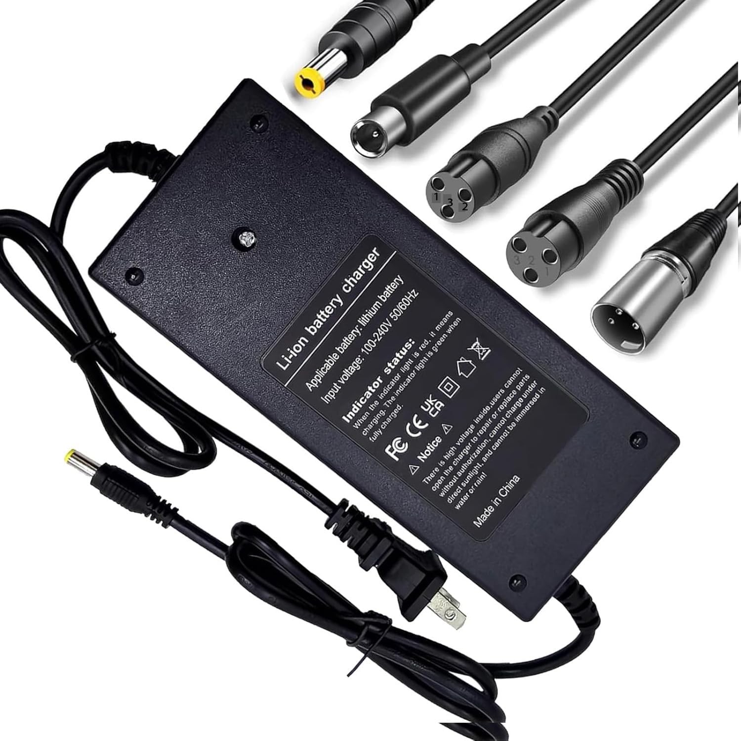 42V 2A 5 Plugs Charger Jetson Voyage Razor Swagtron Bird Gotrax Black