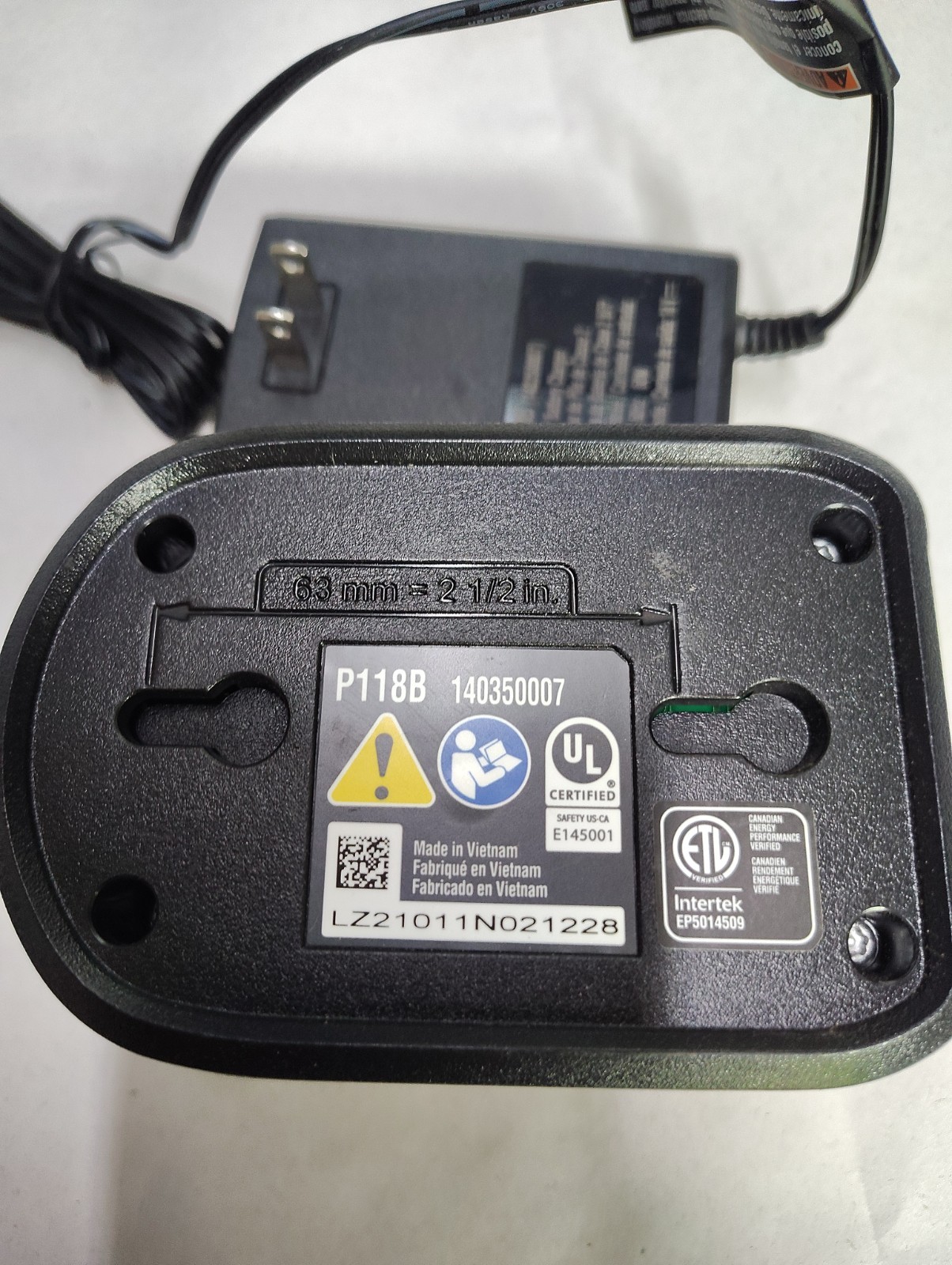 Ryobi P118B 18V Lithium-Ion Battery Charger