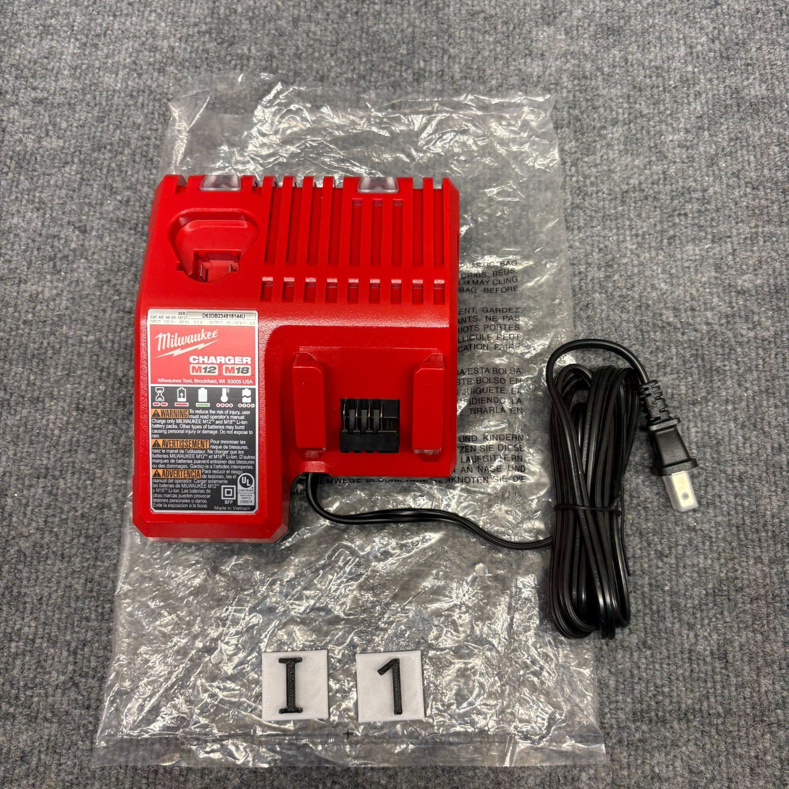 Genuine Milwaukee M18 & M12 Charger 48-59-1812 New Open Box