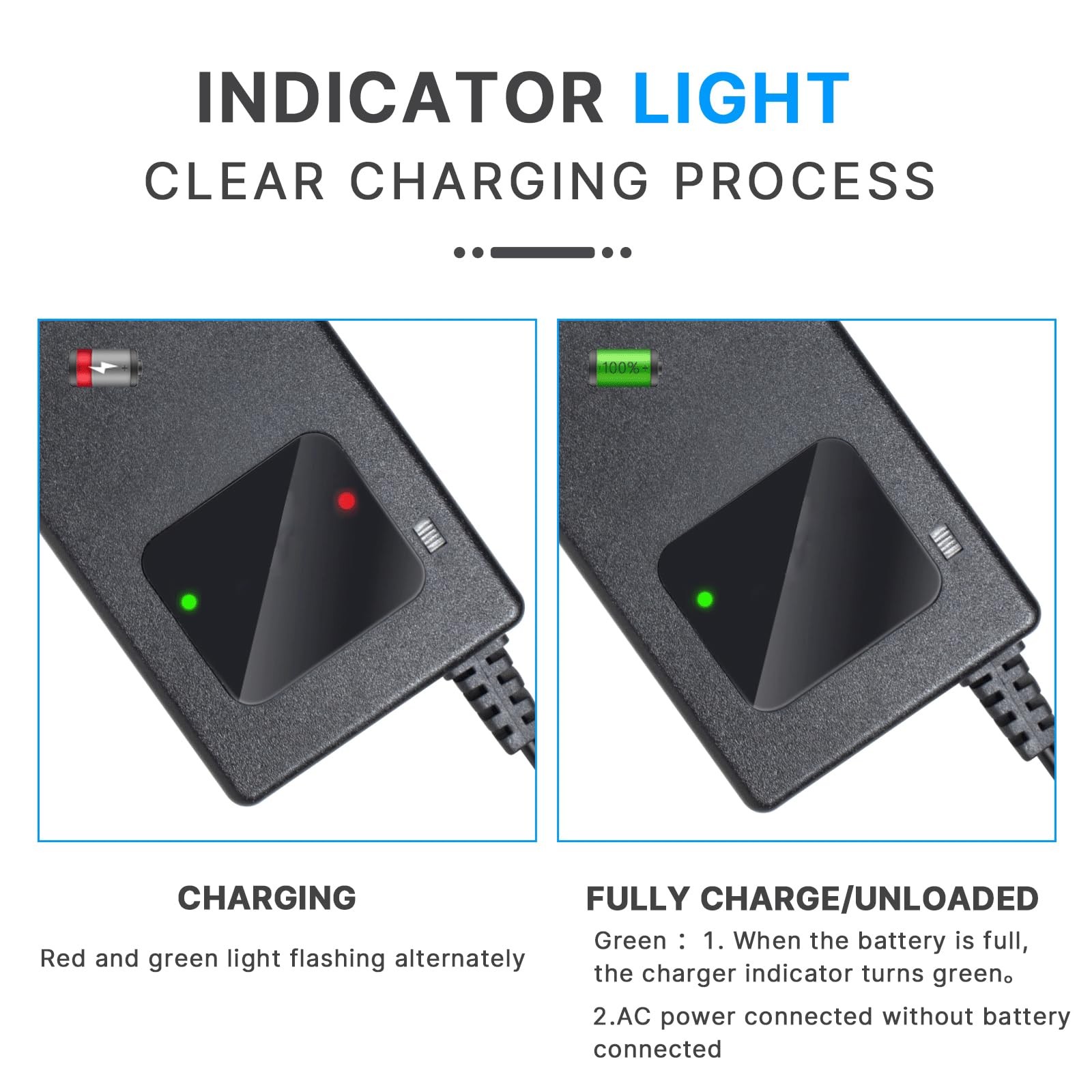 YZPOWER 54.6V 4A Lithium Battery Charger for 48V 13s li-ion F