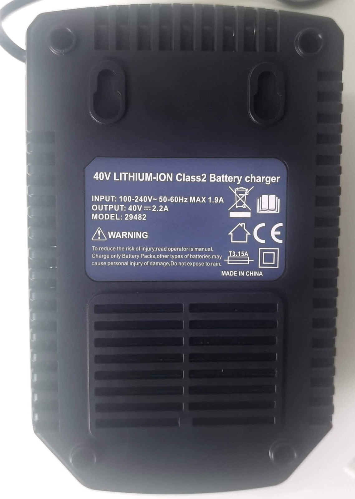 Anoitd 40V Replacement Greenworks 29482 Battery Charger Compatible Greenworks