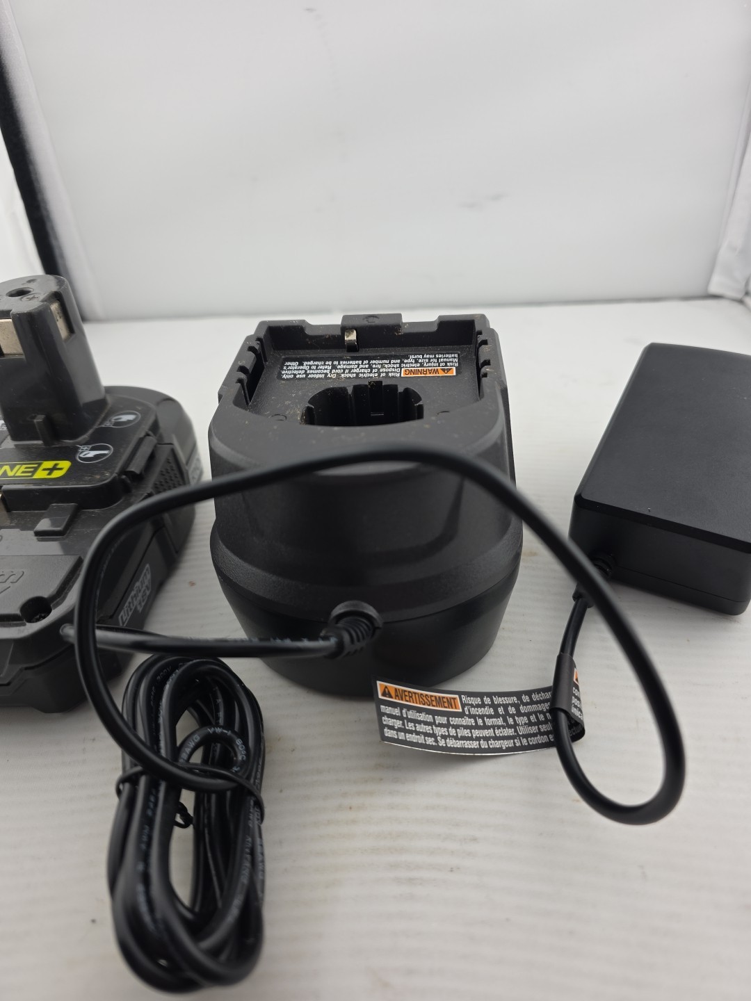 Ryobi P118B 18V ONE+ & P112 Lithium-Ion Battery & Charger Tested Working