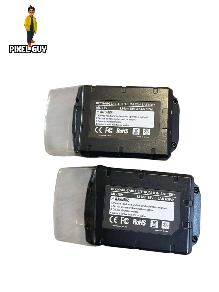 Energup 2Pack Lithium Rechargeable Battery With Charger For Milwaukee 48-11-1820