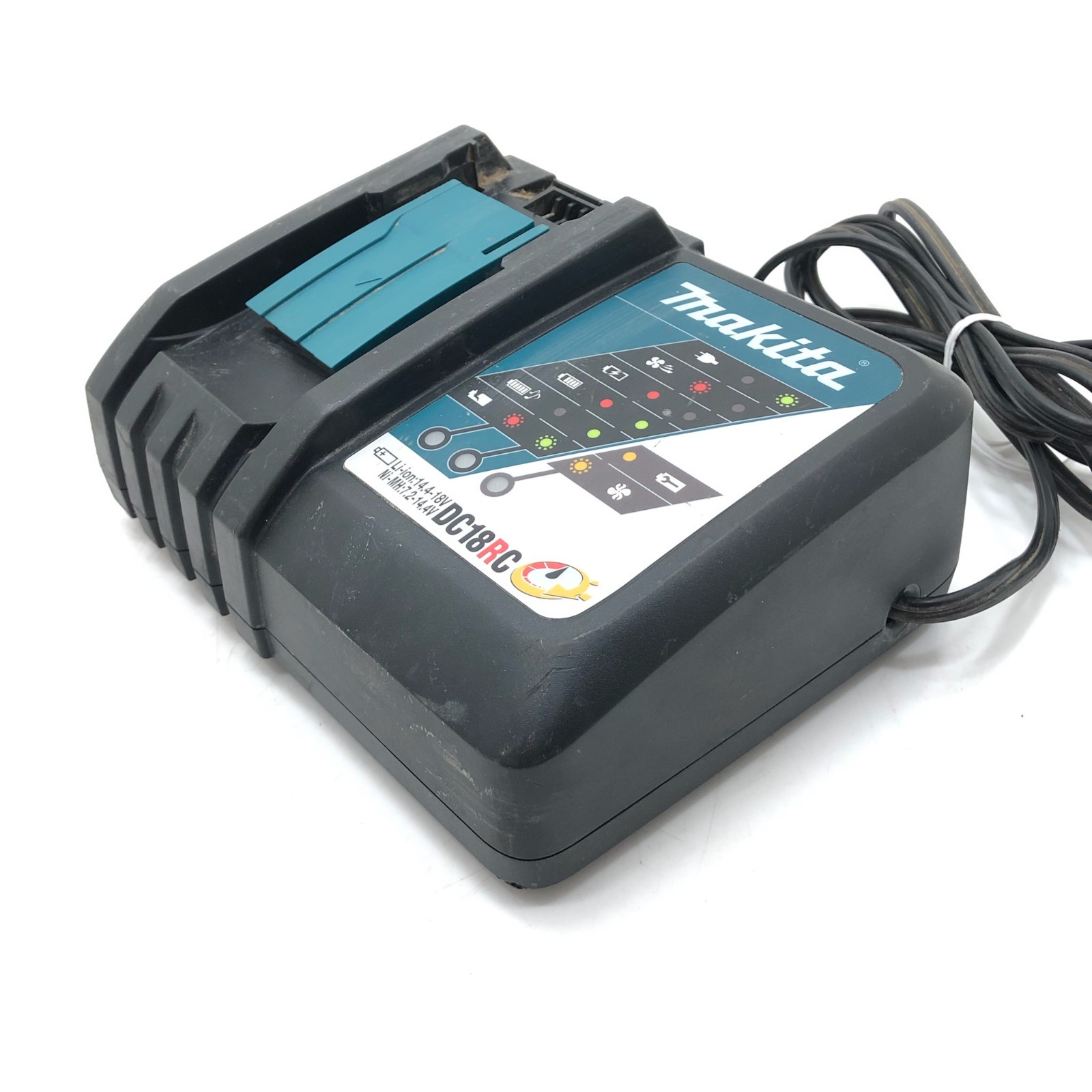 Lot (2) Makita DC18RC-S Fast Battery Charging Station Li-ion & Ni-MH 7.2-18V