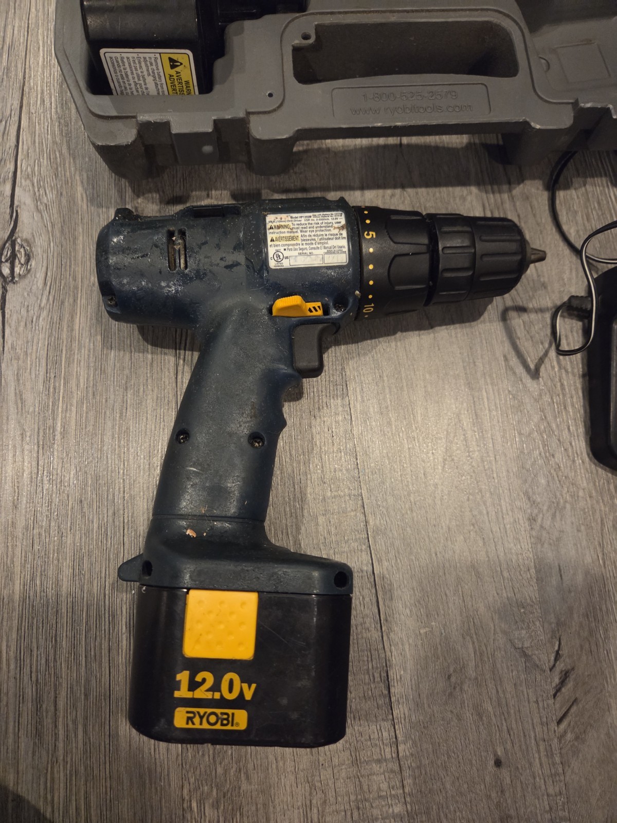 Ryobi HP1202M 12.0v Drill Driver Charger 1411135 & Two 1311148 Battery Packs SET
