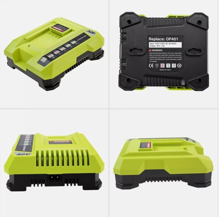 40V OP401 Charger For Ryobi OP4060 40 Volt LI-ION Battery OP40601 OP4050A OP400