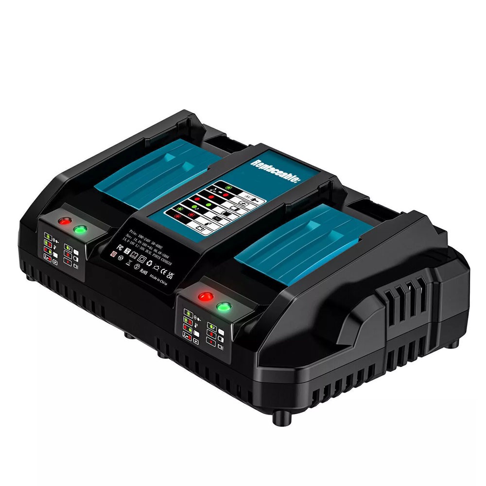 DC18RC Dual port charger For Makita 18V BL1830 BL1860 BL1840 LXT charger