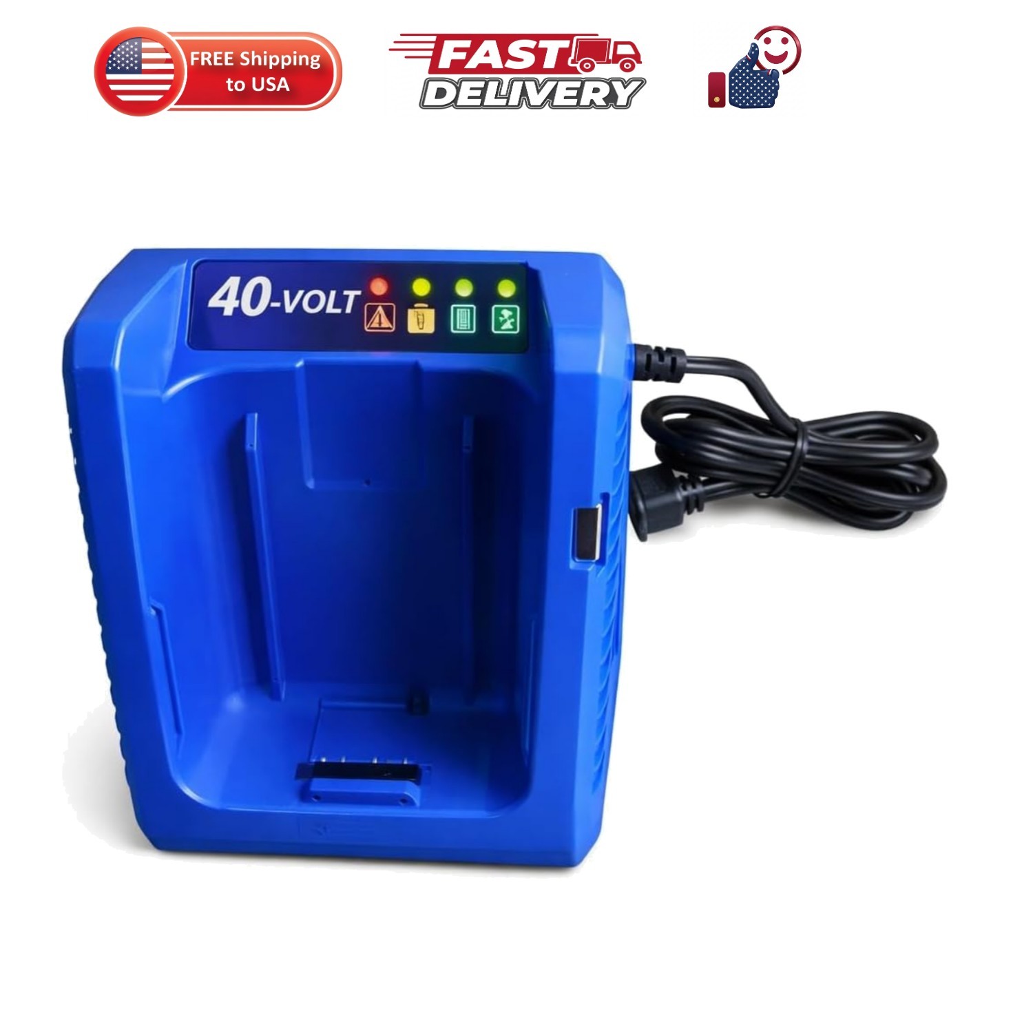 Kobalt 40-Volt Power Equipment Battery Rapid Quick Charger Gen3
