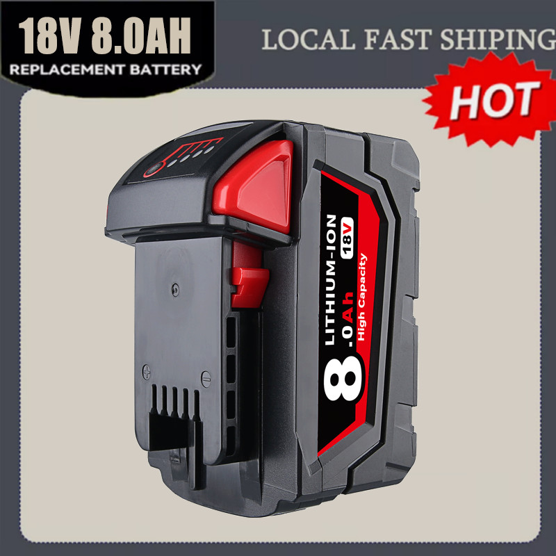 Battery For Milwaukee for M18 18V 5.5AH Extended Lithium 48-11-1890
