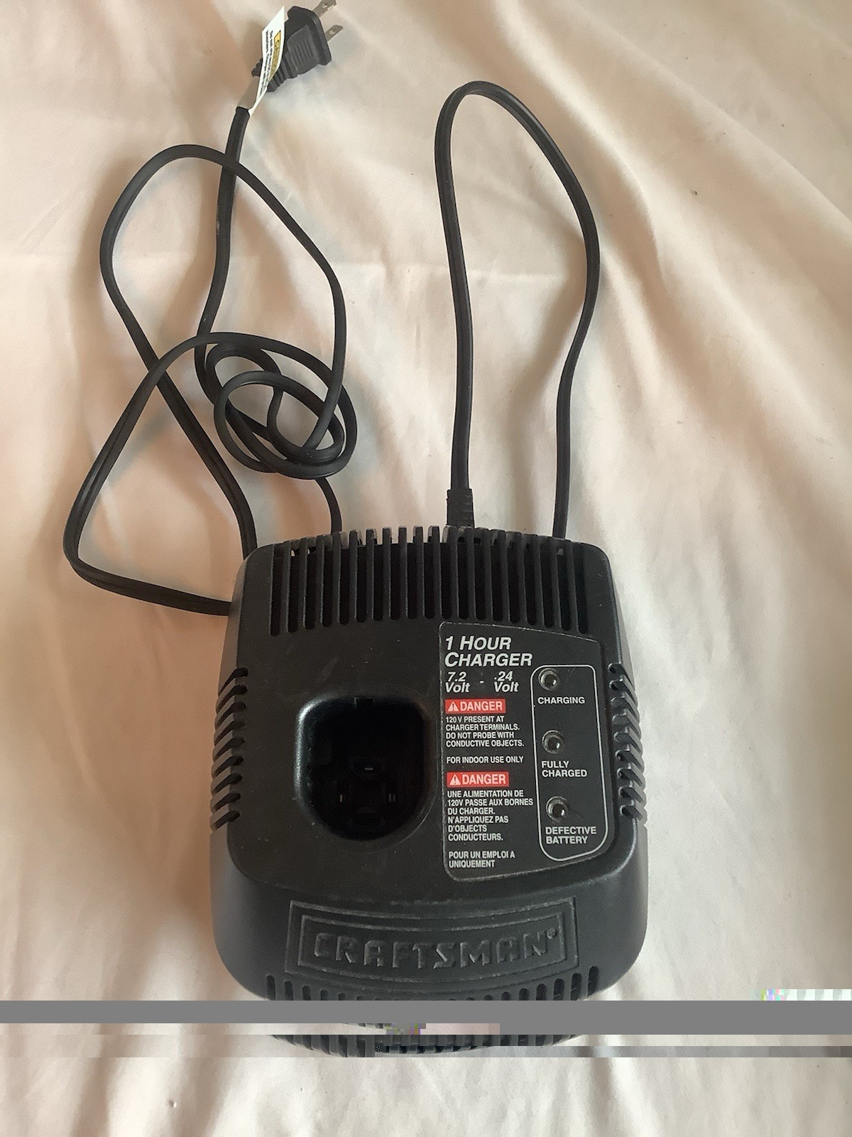 Genuine Craftsman 7.2V – 24V NiCad Fast Battery Charger ONLY 1425301