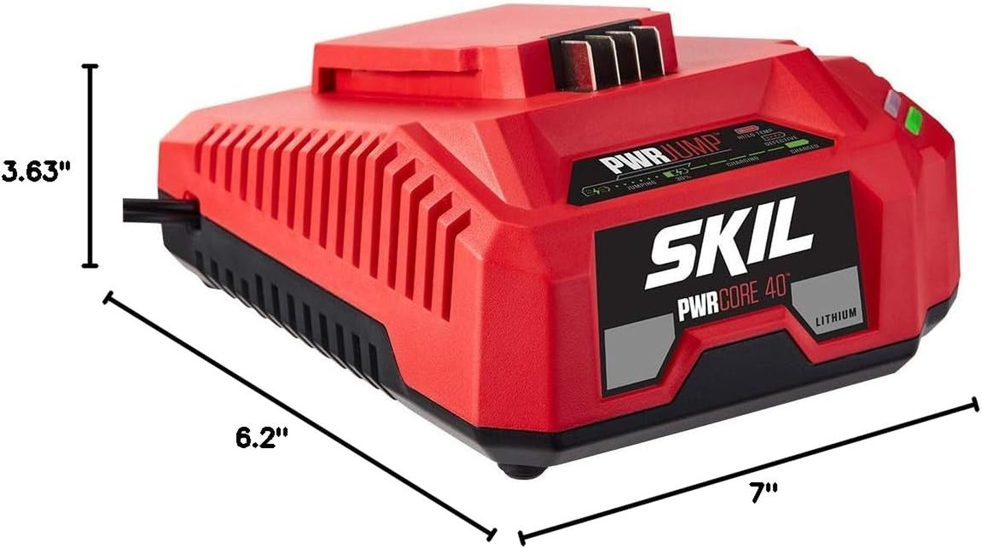 SKIL PWR CORE 40 40V PWR Jump 150W Charger, Compatible with SKIL 40V Batteries –