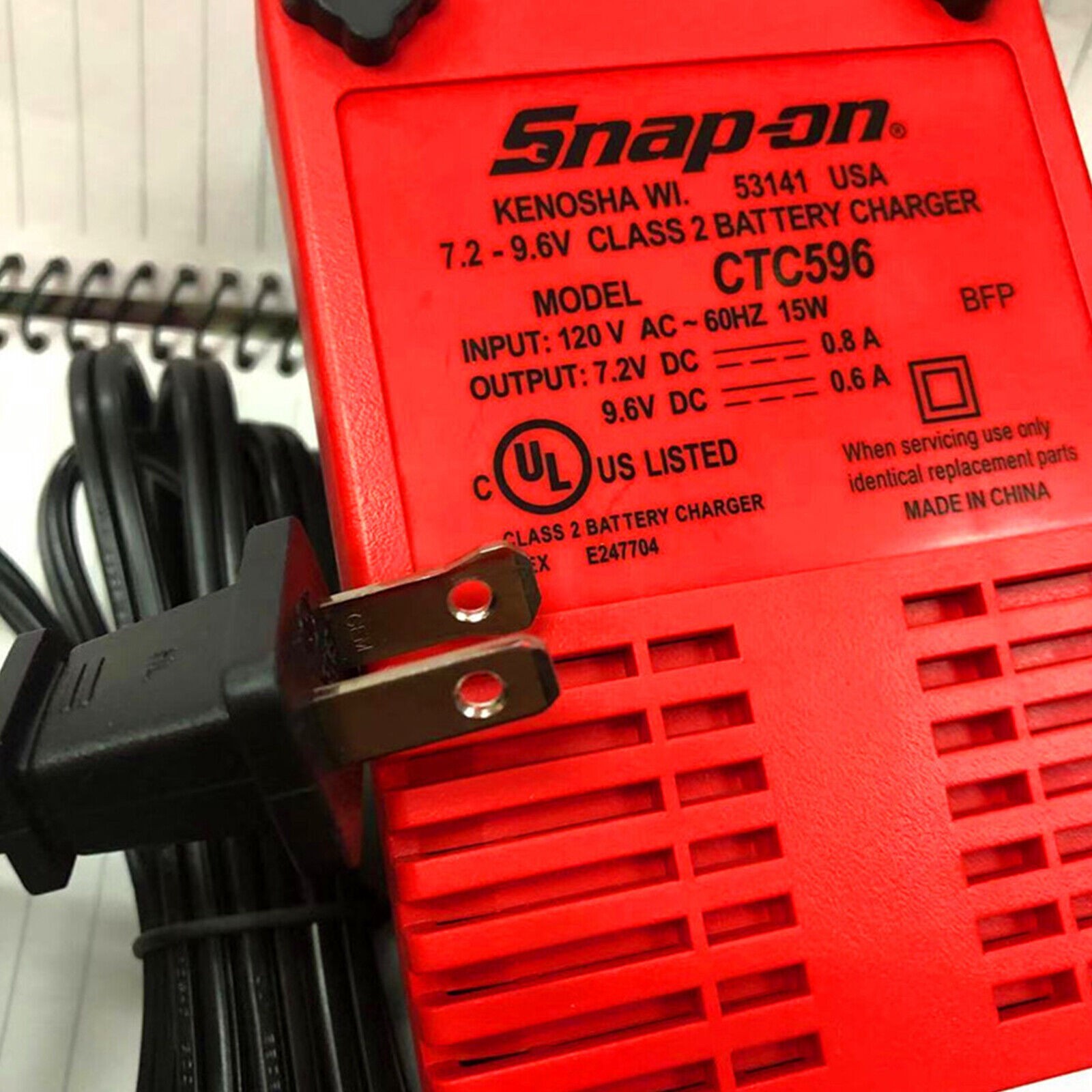 CTC596 CTCJ596 CTC572 Snap-on Battery Charger AC 110V Li-on Battery Charger Dock