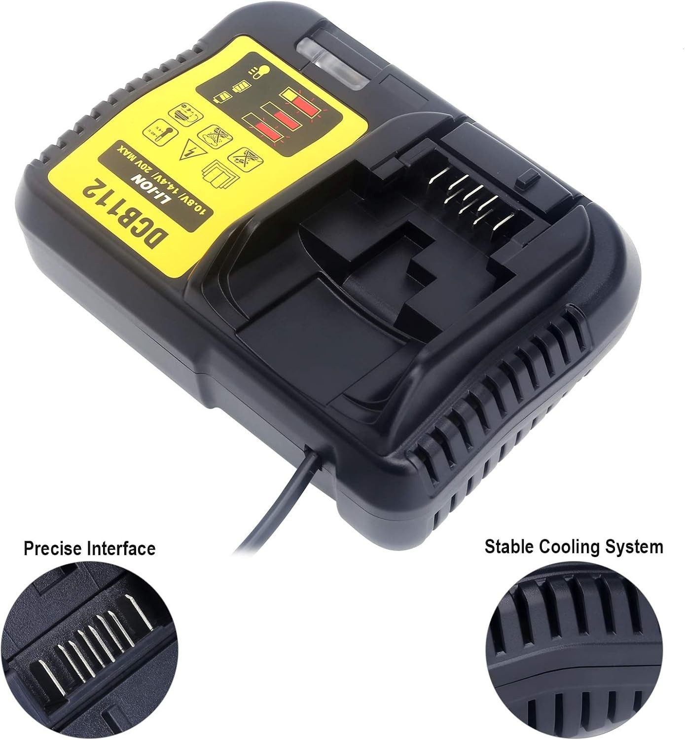 Universal 12V/20V/60V Lithium Battery Charger – Overheating Protection Included