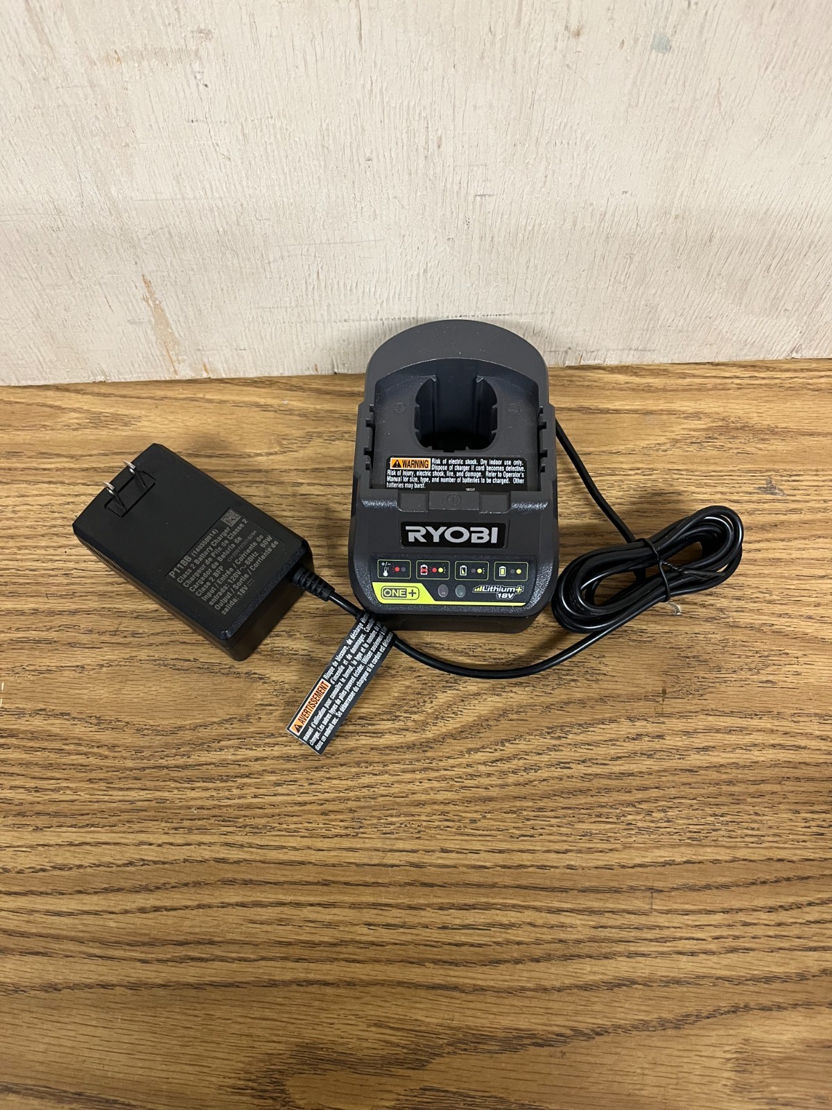 Ryobi P118B One+ 18V 18 Volt Lithium Ion Battery Charger