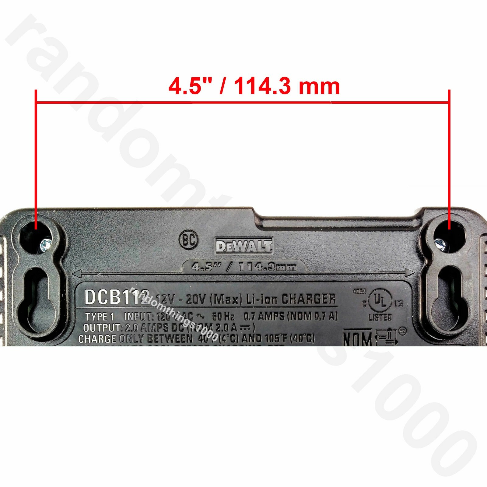 Dewalt DCB112 12V-20V MAX Genuine Lithium Ion Battery Charger for DeWalt tools