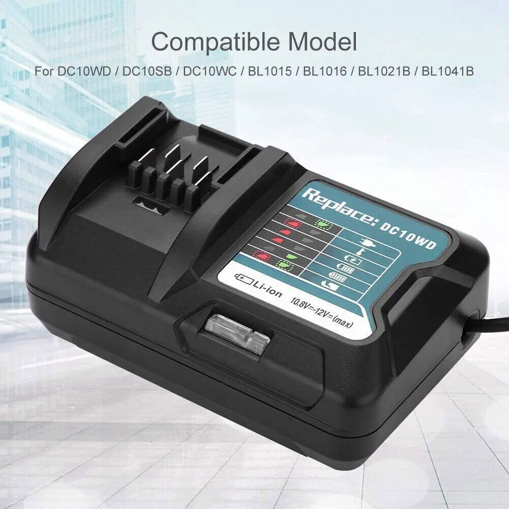 DC10WD Charger For Makita CXT 12V MAX Li-ion Battery Charger BL1041 BL1021 10.8V