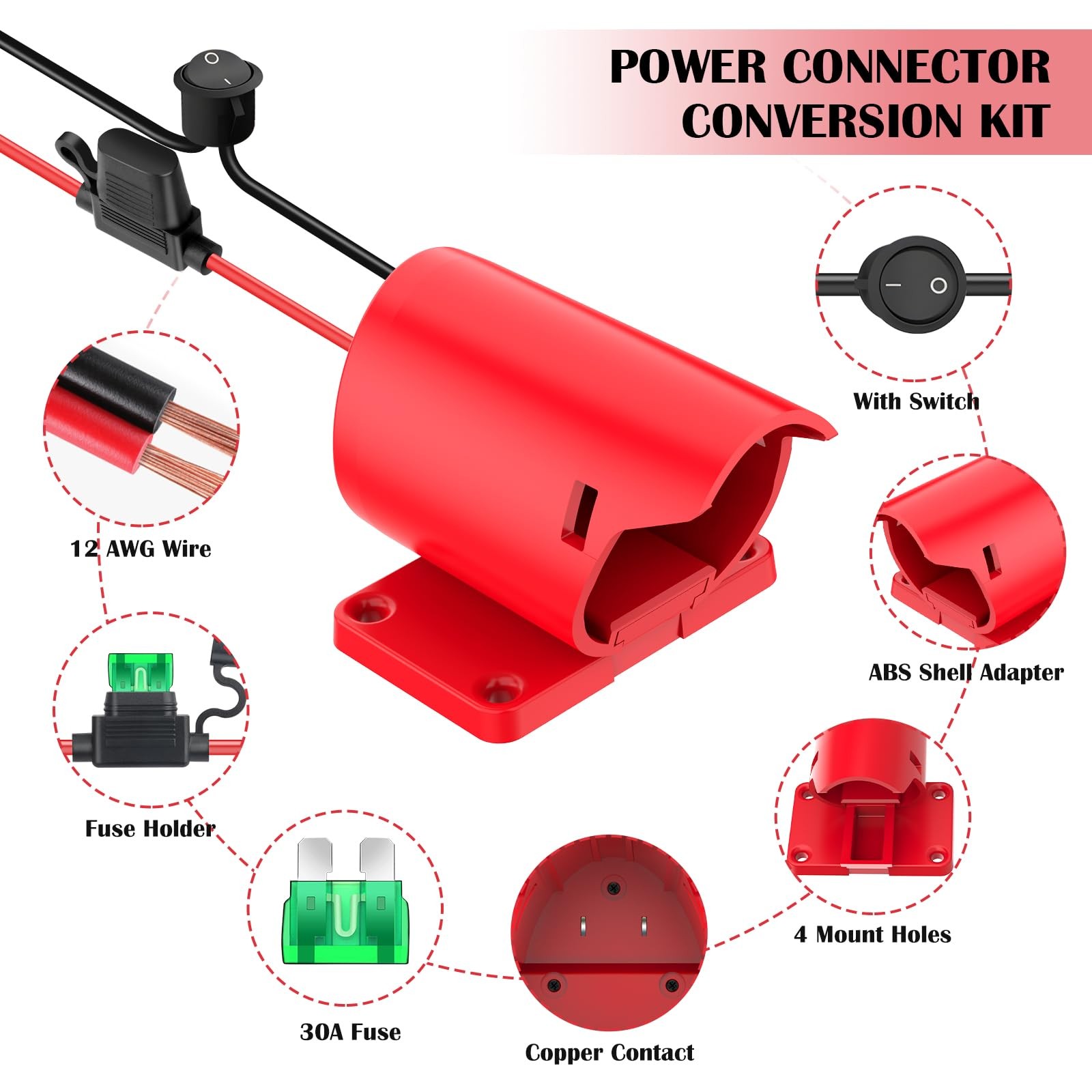 Tanheyin 12V Adapter For Power Wheel Adapter Compatible Milwaukee M12 Battery