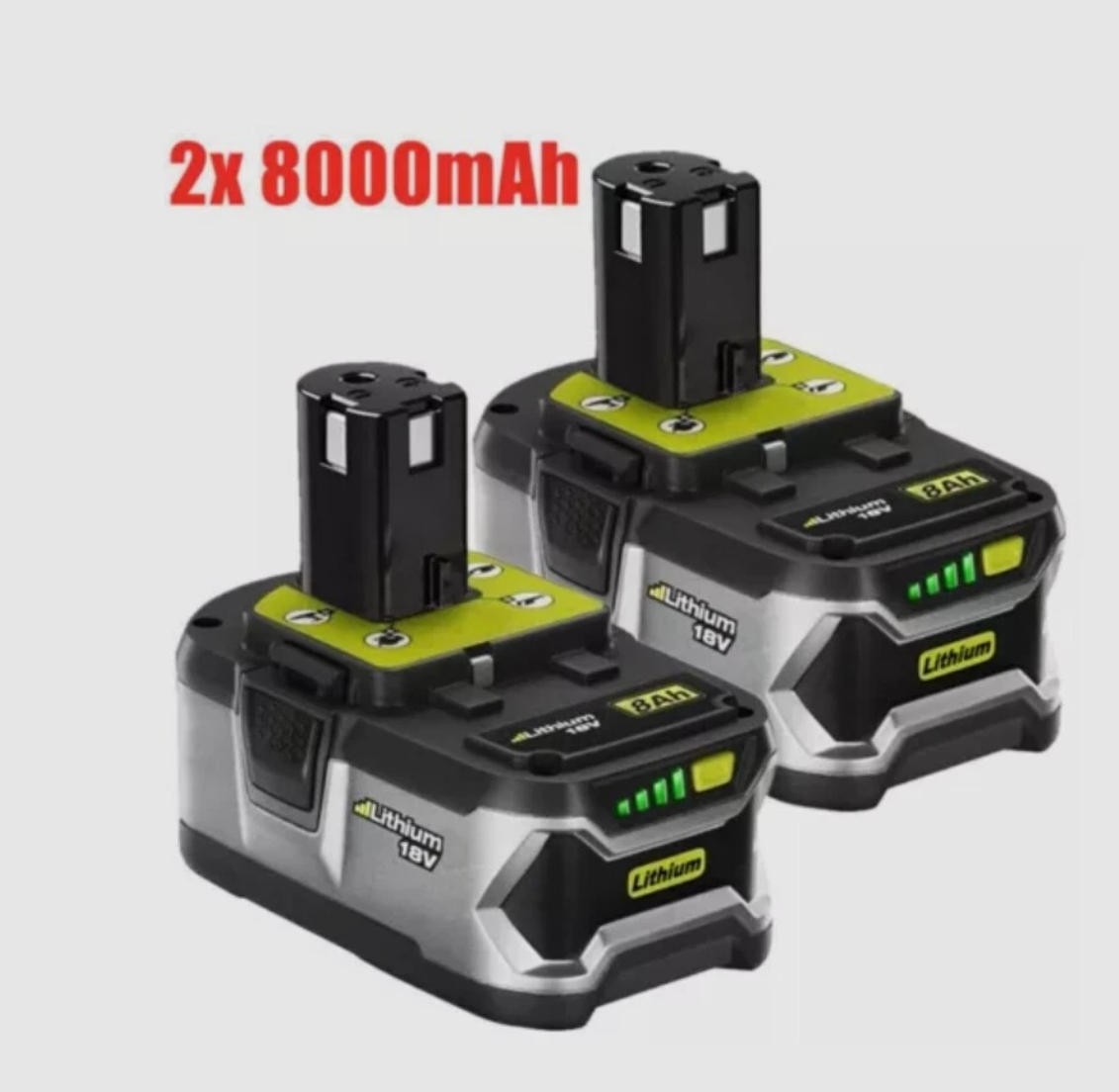 8.0Ah P108 For RYOBI 18V Battery P107 One Plus High Capacity Lithium 18 Volt New