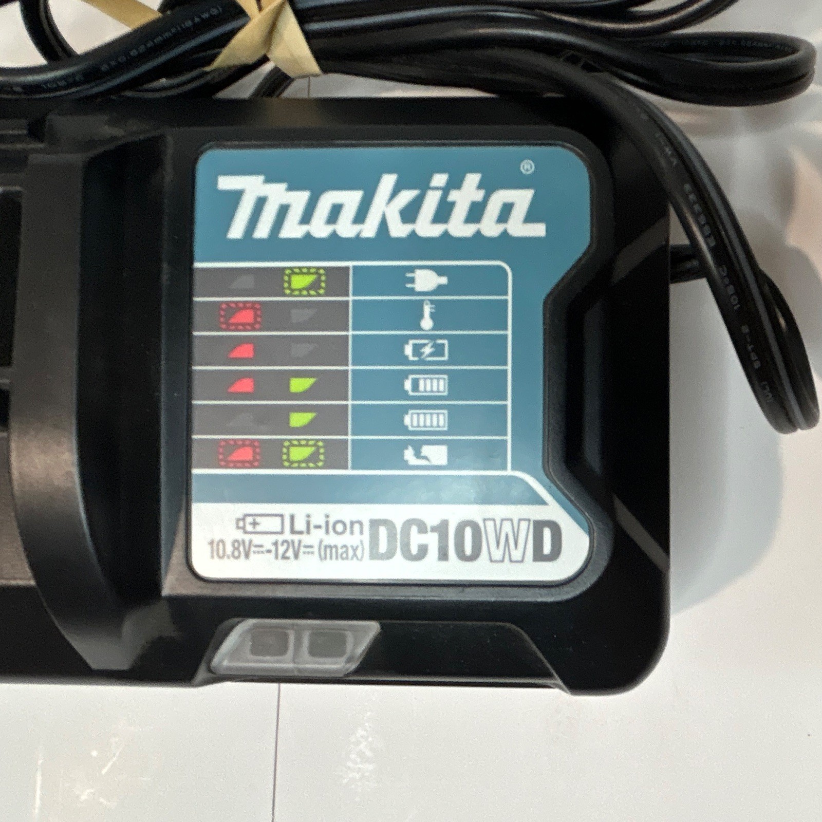 Makita DC10WD 12V Li-Ion Battery Charger w/ Power Cord Black