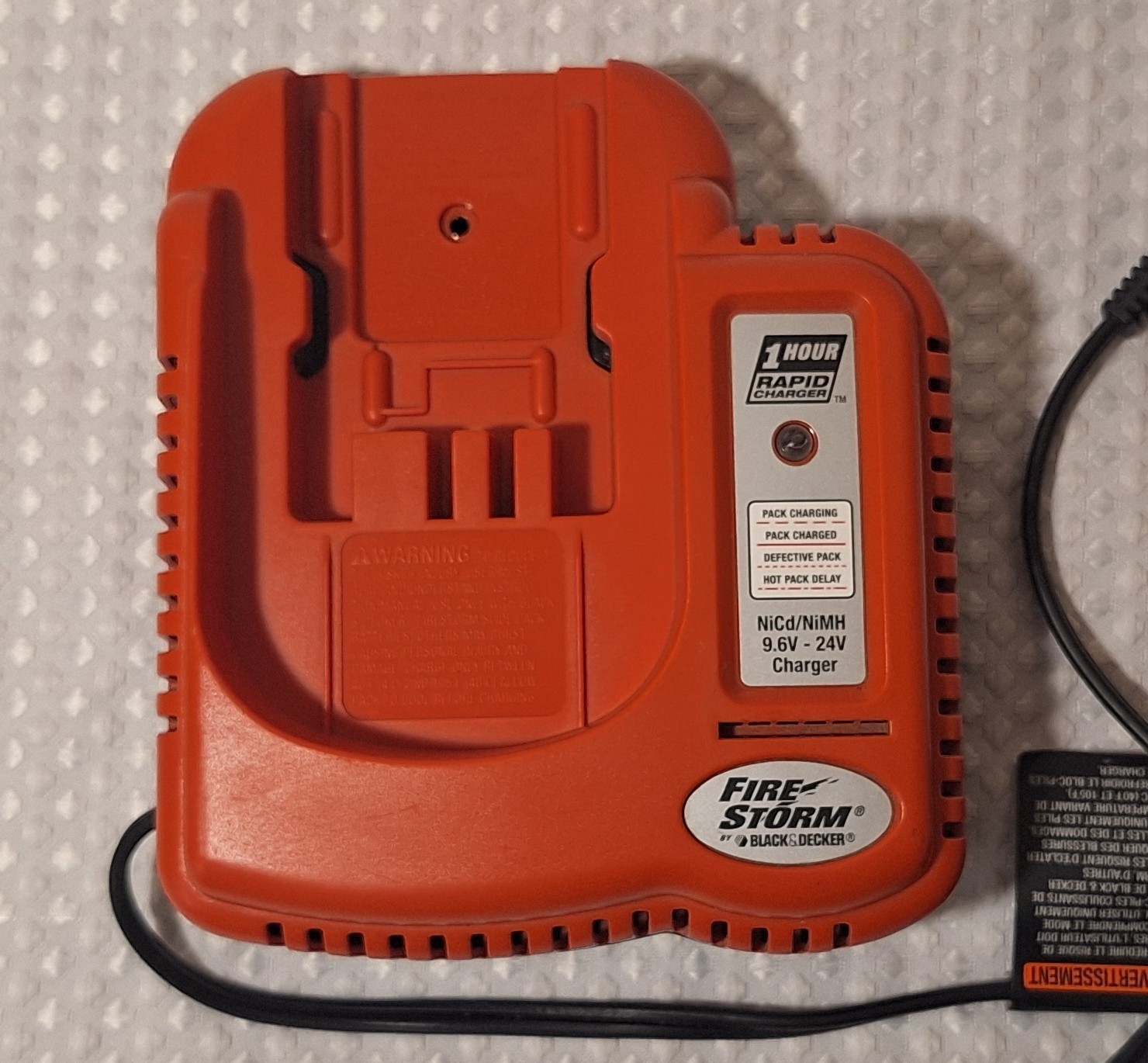 Black & Decker BDCCN24 Type 1 9.6V-24V Rapid Charger Battery Charger