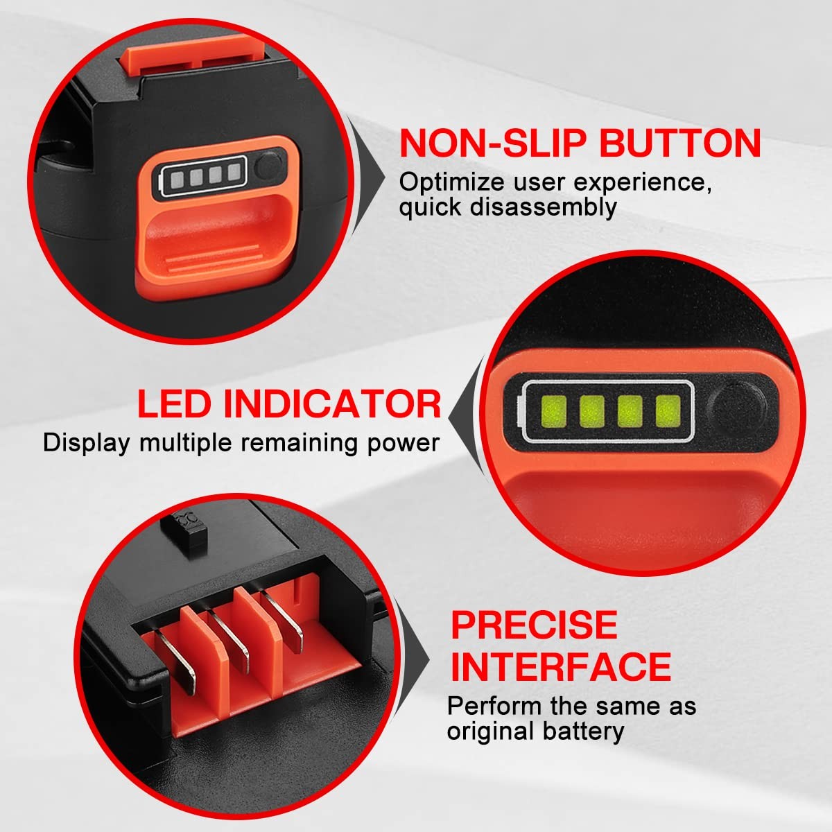 Aytxtg 2Pack 6.5Ah Replacement For Black And Decker 18V Battery Firestorm 18V