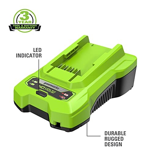 GREENWORKS BATTERY CHARGER GEN.ADDRESSES GCH0405 20V 40V 48V CHARGER – GREEN