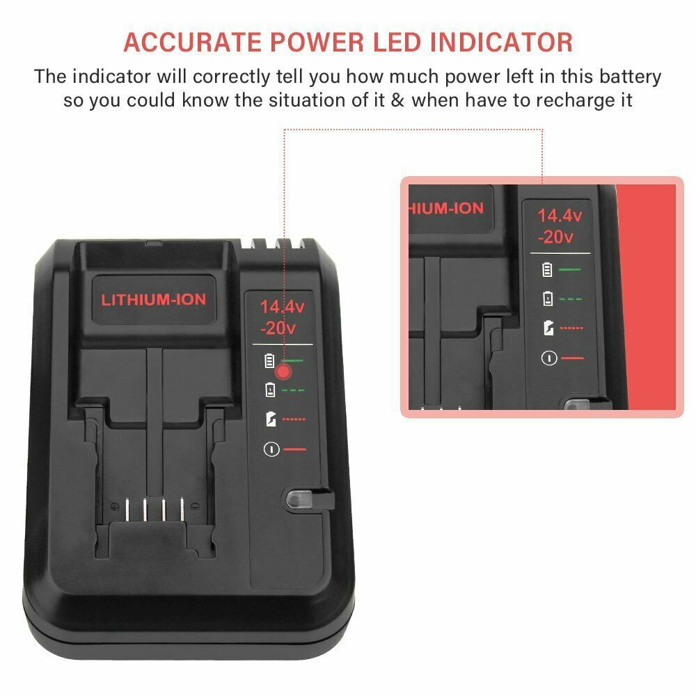 For Black+Decker 20V 2.5Ah Lithium MAX Battery Li-Ion LBXR20 LBXR2020 / Charger