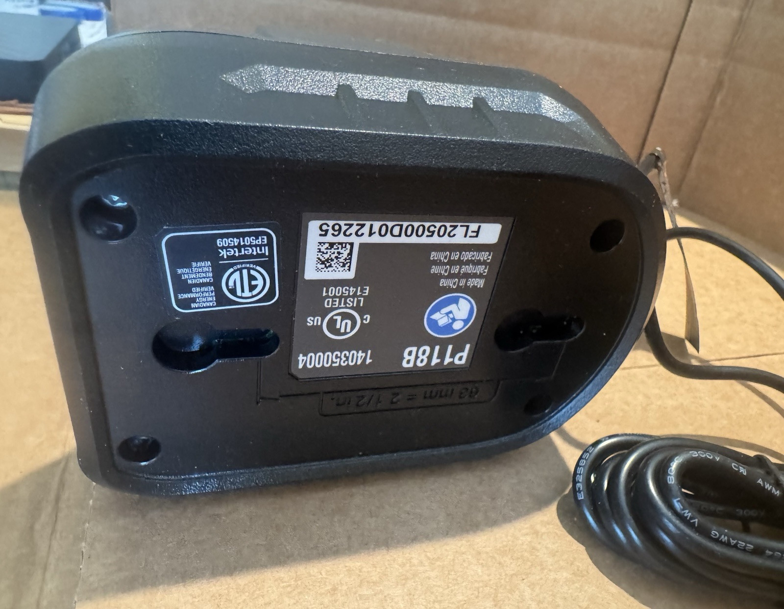 Ryobi ONE+ P118B | 18-Volt Lithium-Ion Battery Charger, TESTED New A