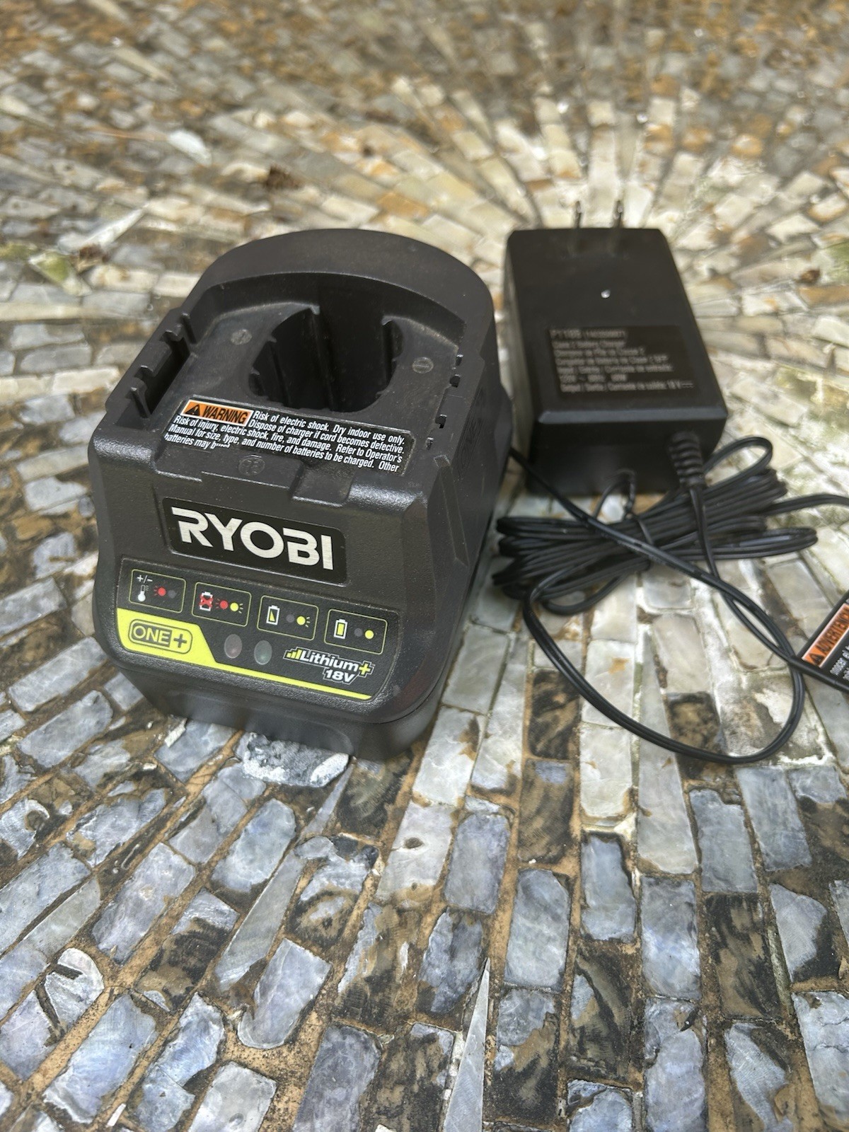 Ryobi One+ Lithium+ 18V P118B Black Cordless Tools Battery Charger