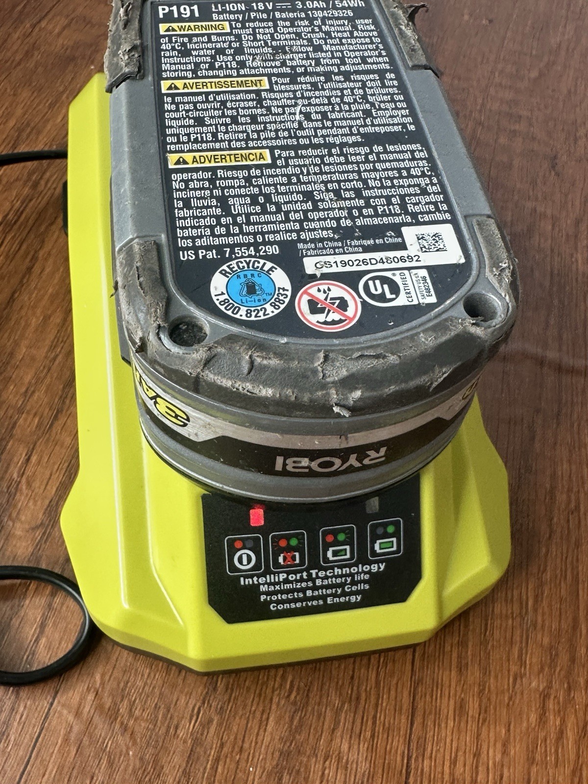 18V Battery Charger Compatible With Ryobi ONE+ Lithium NiCd NiMH Tested