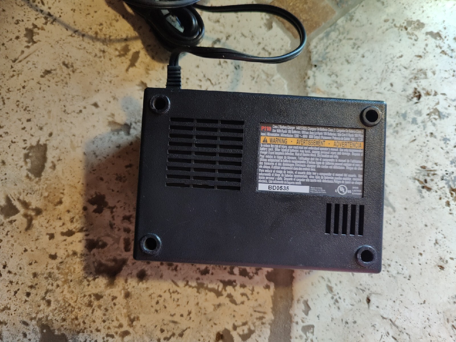 Ryobi ChargePlus+ Model P110 18V Volt Charge Plus Tool Battery Charger
