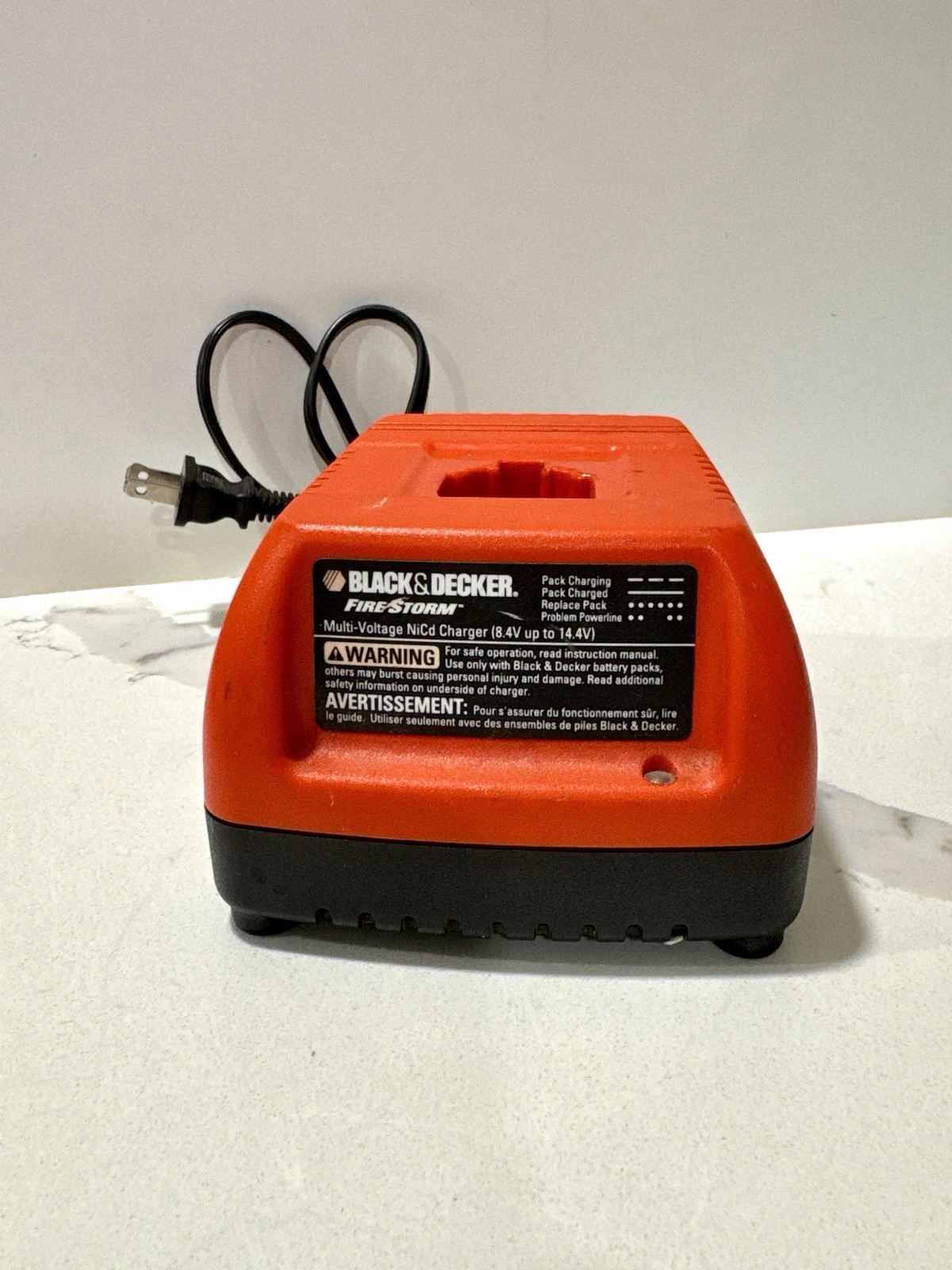 Black & Decker Firestorm PS1MVC 8.4V-14.4V NiCd Battery Charger Tested