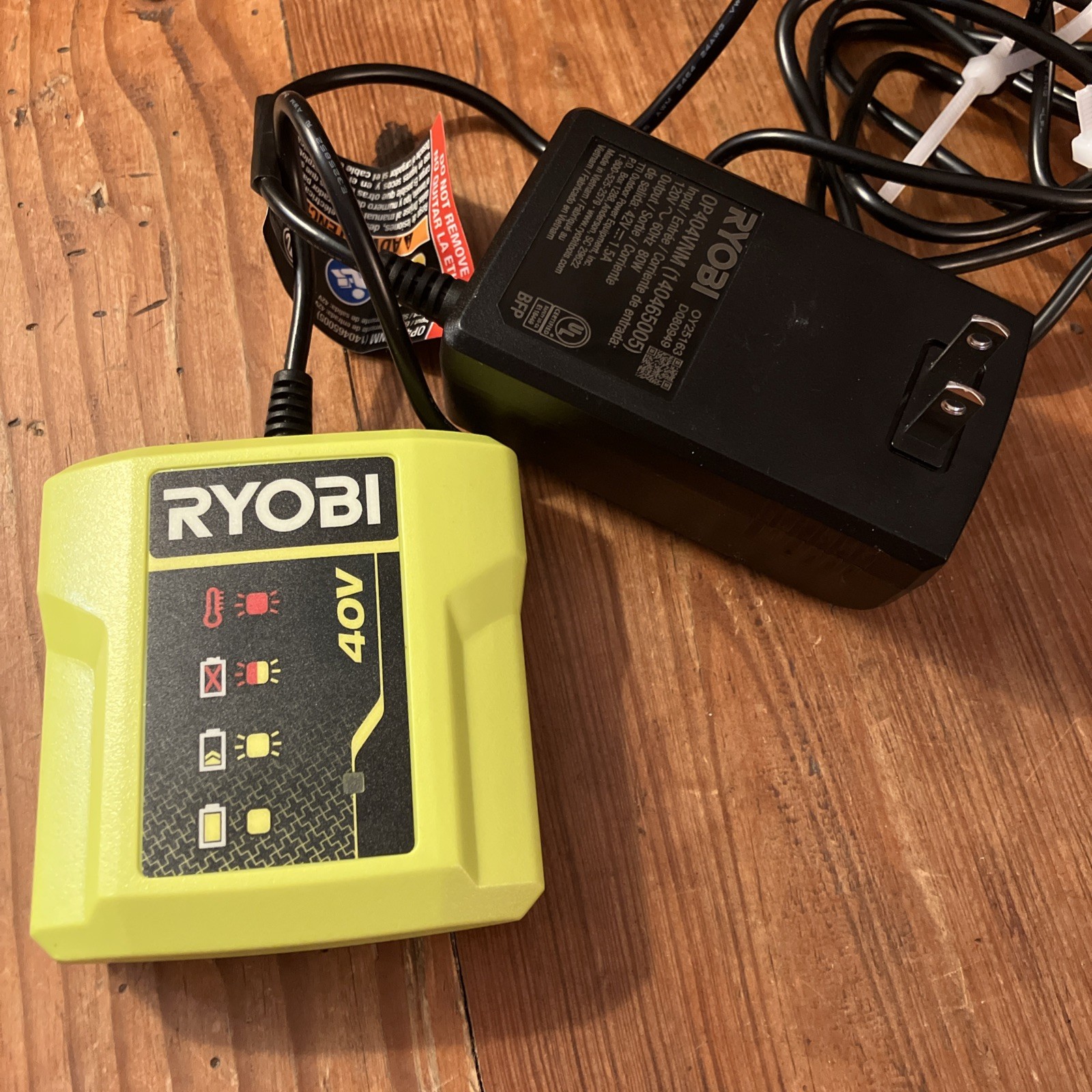 RYOBI OP404VNM 40V 40 Volt Lithium Ion Compact SLIM Battery Charger