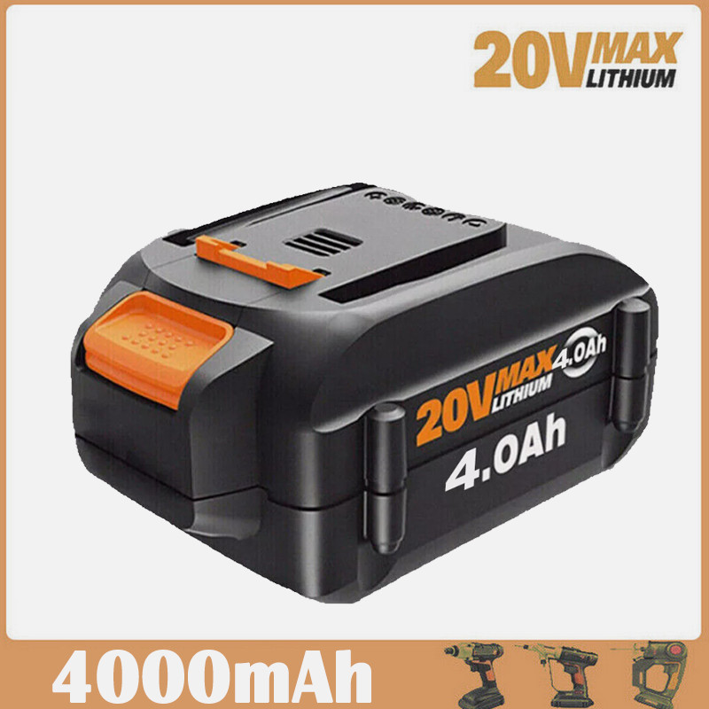 WA3578 20V Max Lithium 4.0 Ah WA3520 WA3525 For WORX Battery for Trimmer, Blower