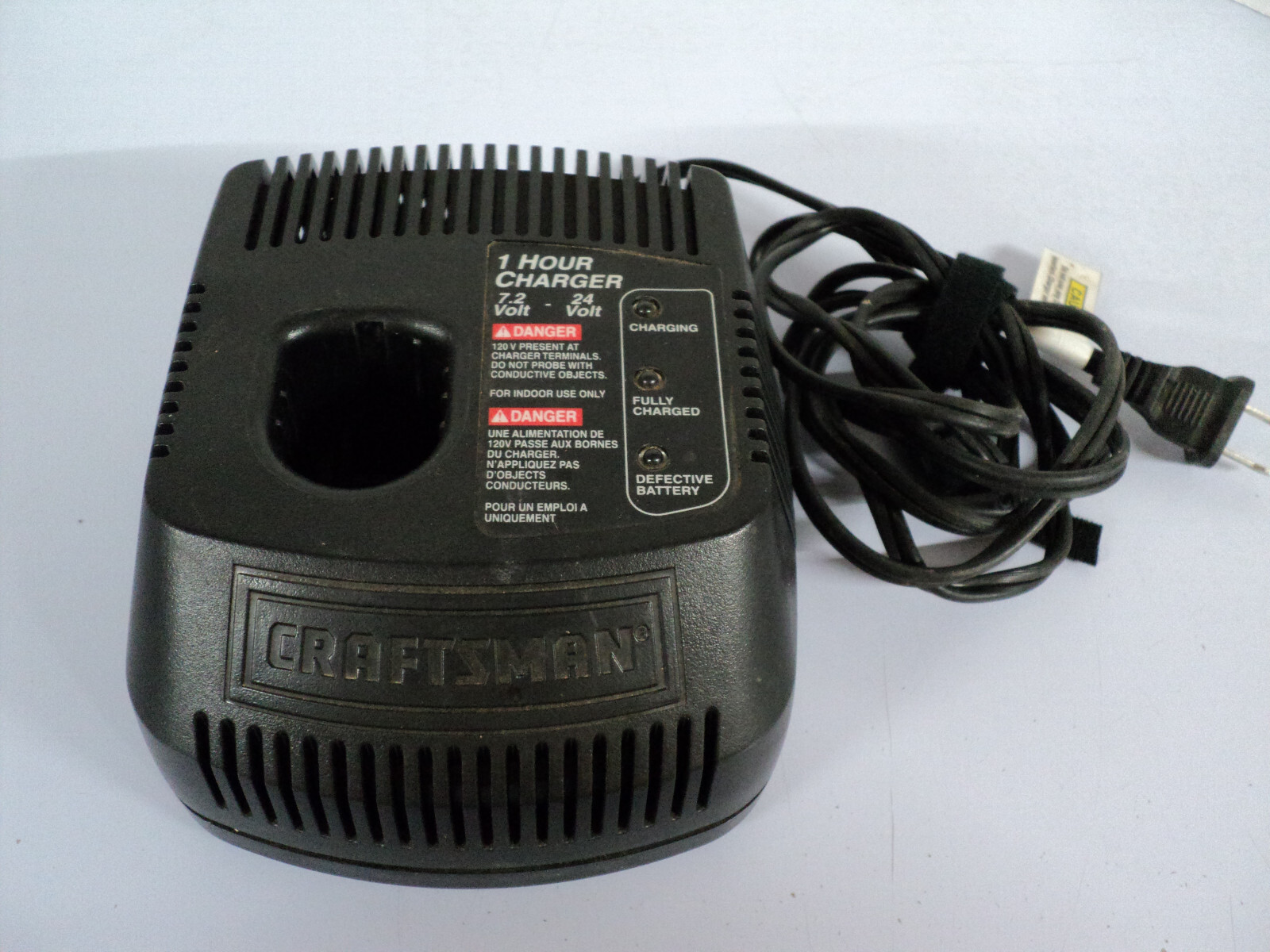 Craftsman G0502 14253017.2 – 24V Cordless Tool NiCd Battery Charger Untested