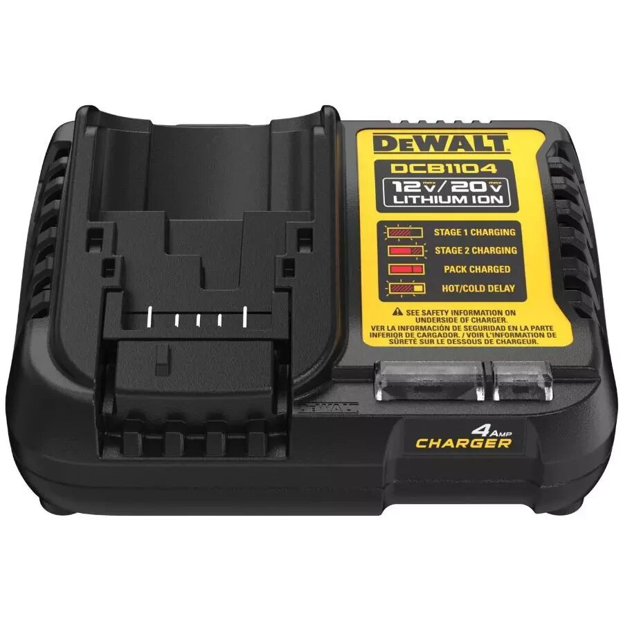 DeWALT Genuine DCB1104 12V – 20V Lithium-Ion Max 4 Amp Battery Fast Charger