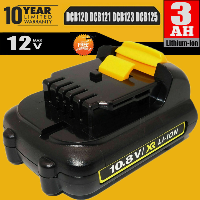 For DEWALT DCB120 12V 12 Volt 3.0Ah Lithium Battery DCB127-2 Cordless Tool New