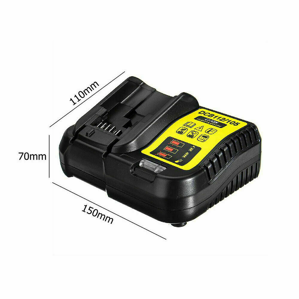 New Charger for DEWALT DCB112 20V Max Lithium-Ion Battery DCB206 DCB200 DCB205