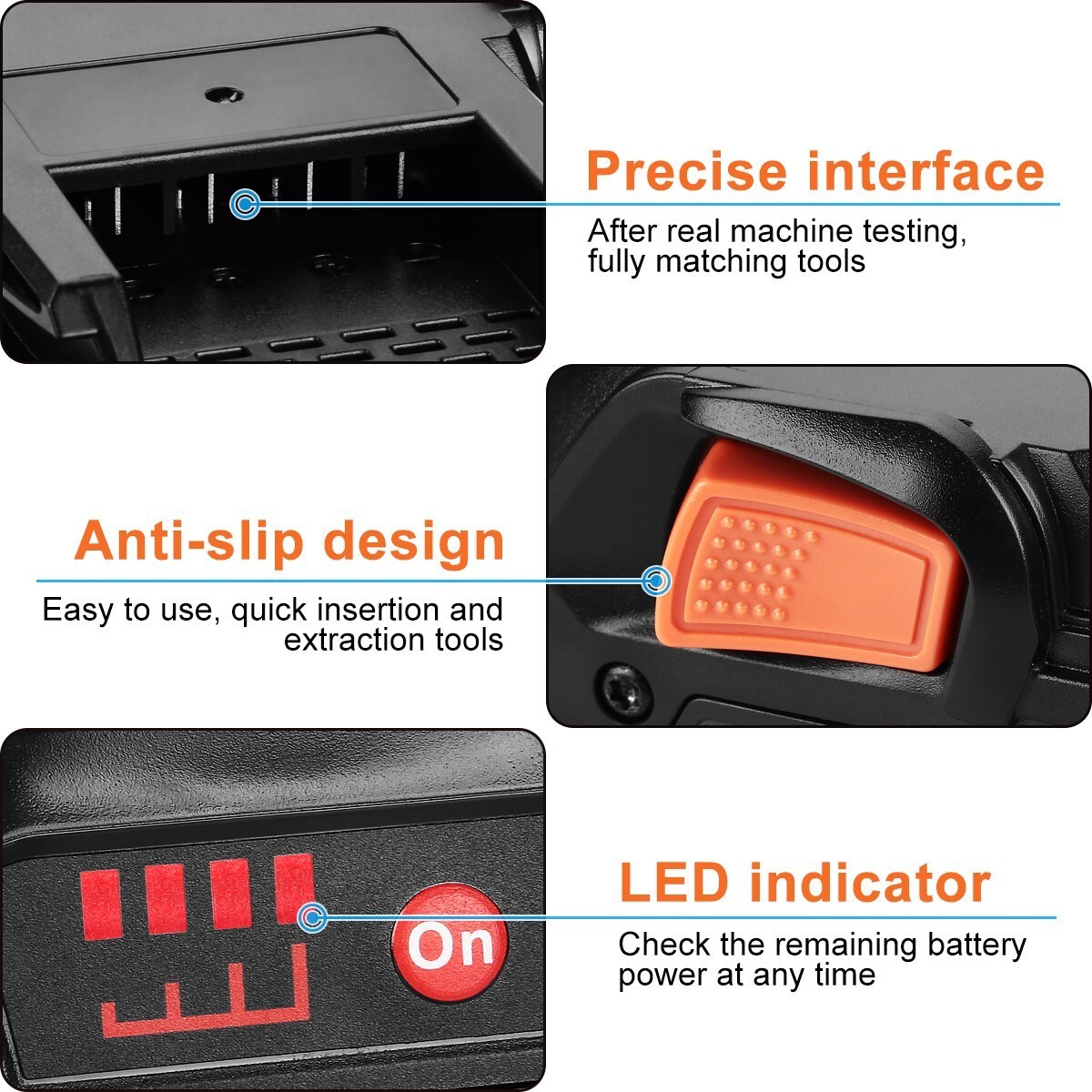 8000mAh Lithium-ion Battery For Ridgid 18V R840087 R840085 Rigid 18V Tool 7.0AH
